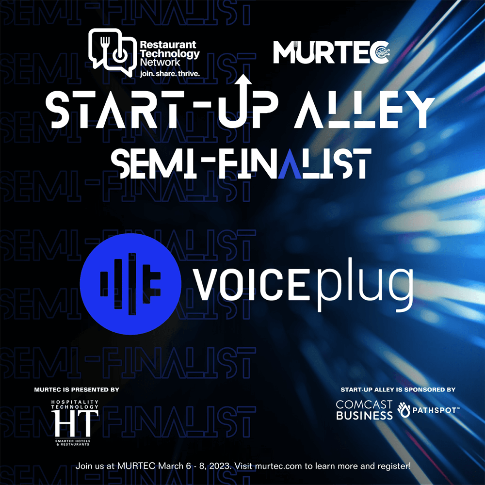 Voice Your Way to Ordering – VOICEplug AI at STARTUP ALLEY MURTEC 2023